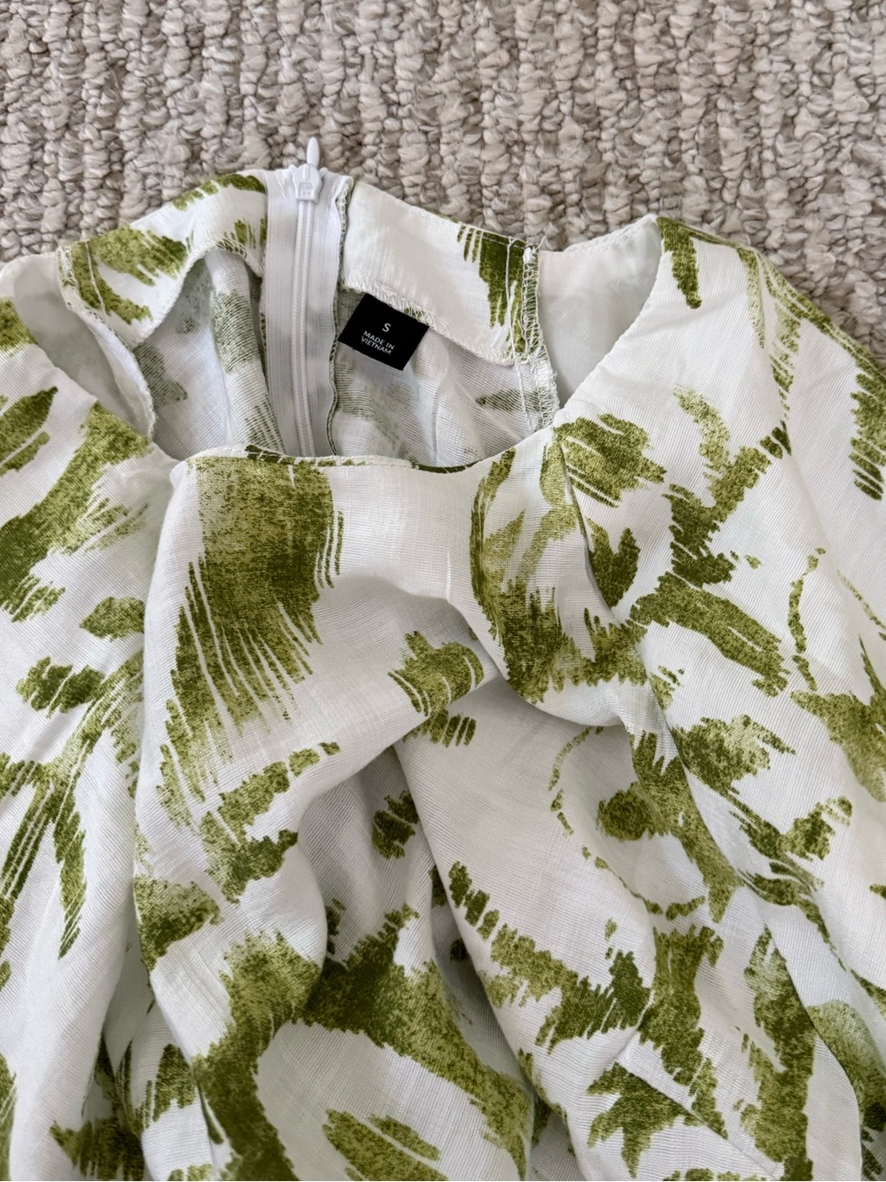 Boho Green Euro Summer Midi Dress - Picture 6 of 6